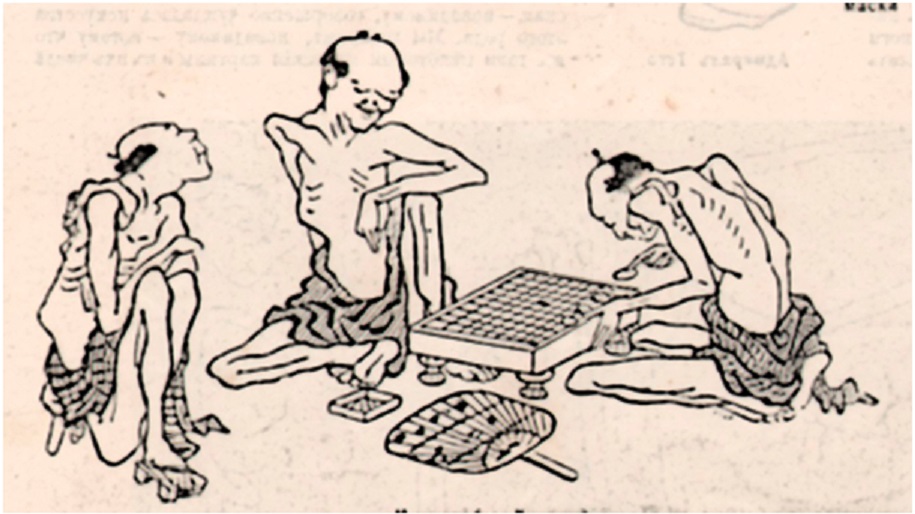 Кацусика Хокусай. «Игроки»