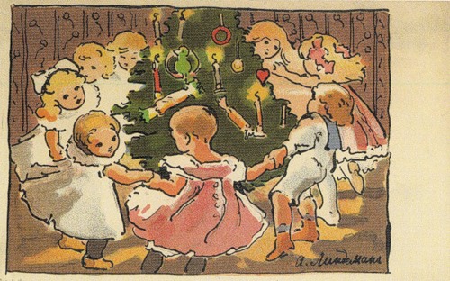 "Вокруг ёлки" А.Э. Линдеман, 1904 / ne-nai.livejournal.com