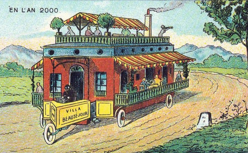 Дом на колесах. Иллюстрация 1900 года