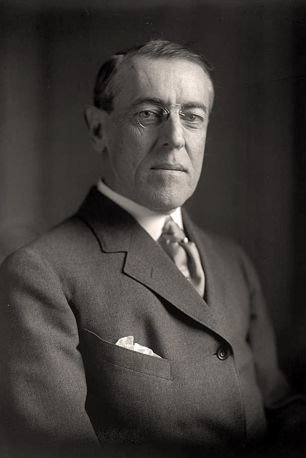 28-й президент США (1913-1921) Вудро Вильсон